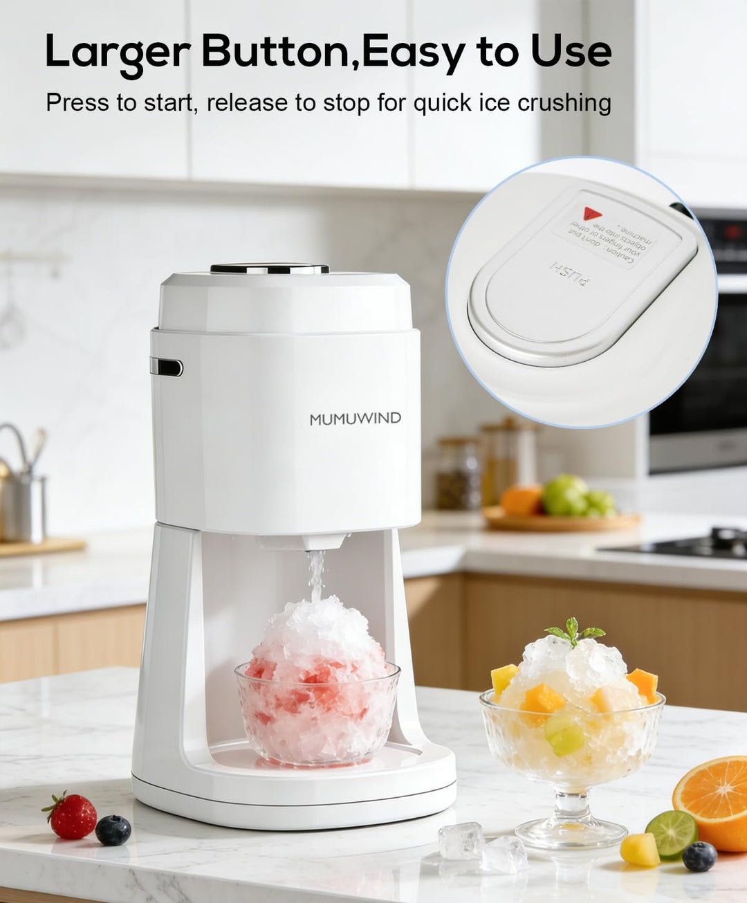 Slushy Maker Ice Shaver, ice crusher, slush-ijsmachine, Elektrische crushed ice maker is geschikt vo