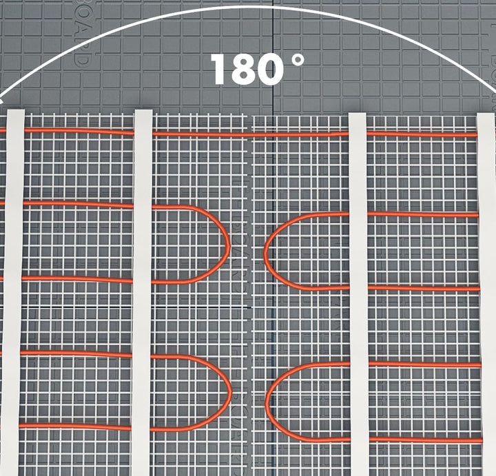 1000 Watt PREMIUM Fussbodenheizung elektrisch Fliese Bad Heizmatte Thermostat 5 m²