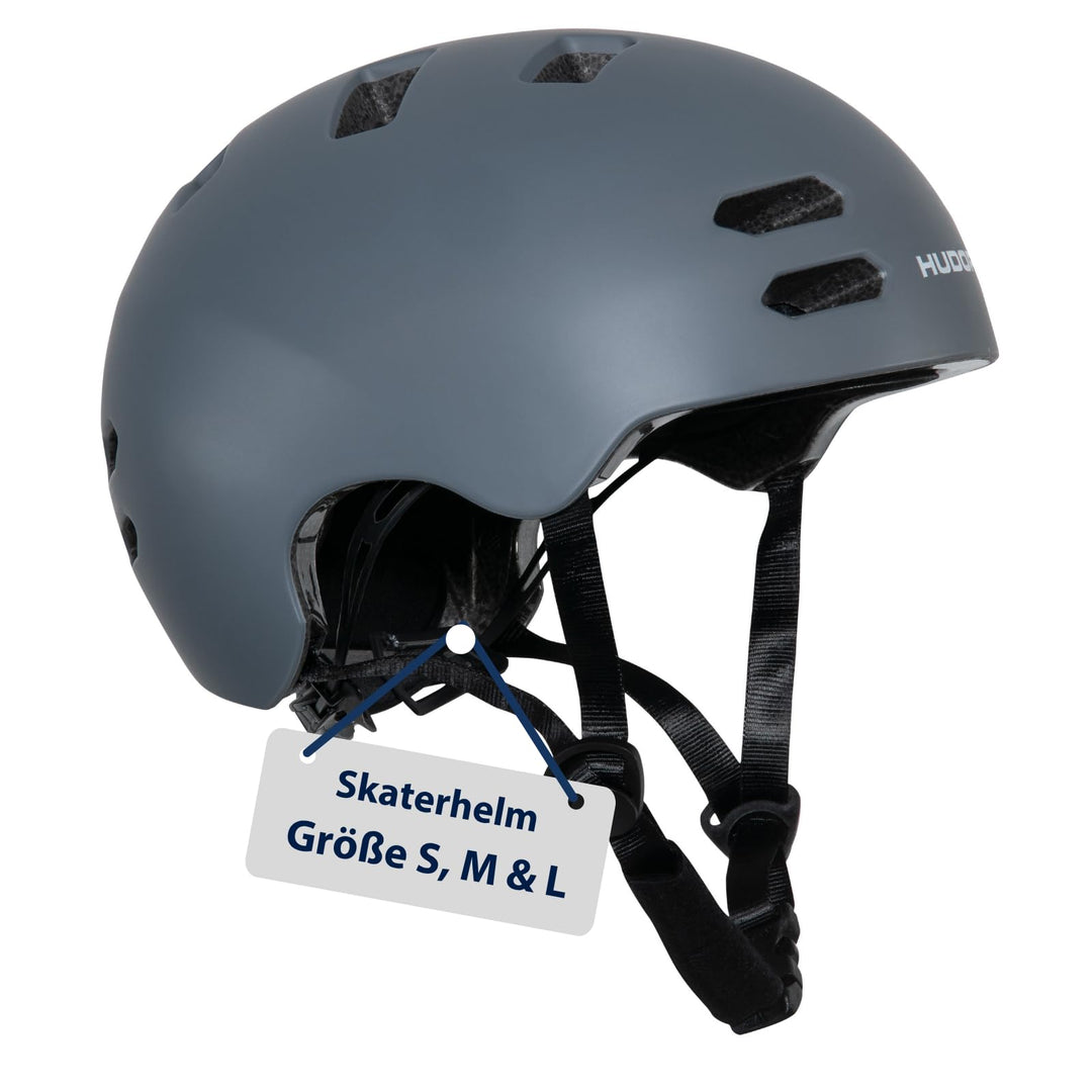HUDORA Skaterhelm Allround S Graphit, S Graphit