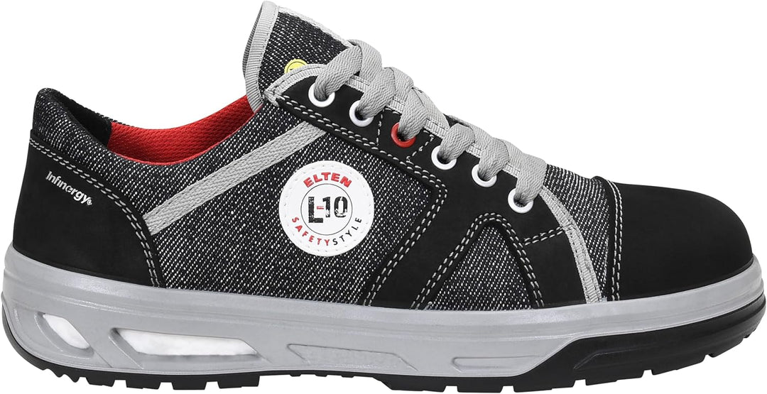 ELTEN Sicherheitsschuhe Sensation XX10 Low ESD S3S, Damen und Herren, Leder/Textil, Stahlkappe, leic