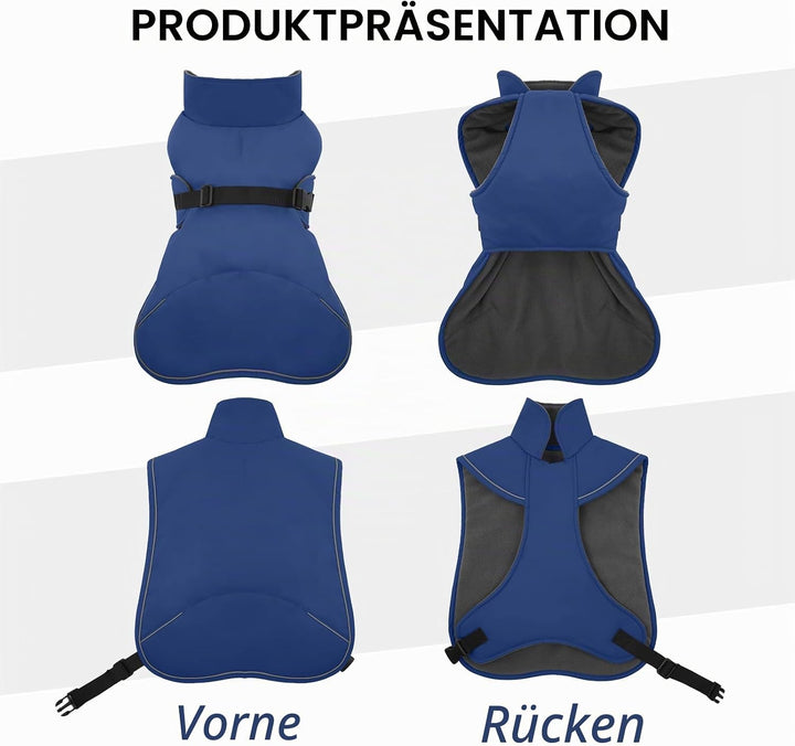 Hundemantel Dackel S, Winddichter Wasserdichter Wintermantel Für Dackel Hunde, Hundejacke Für Grosse