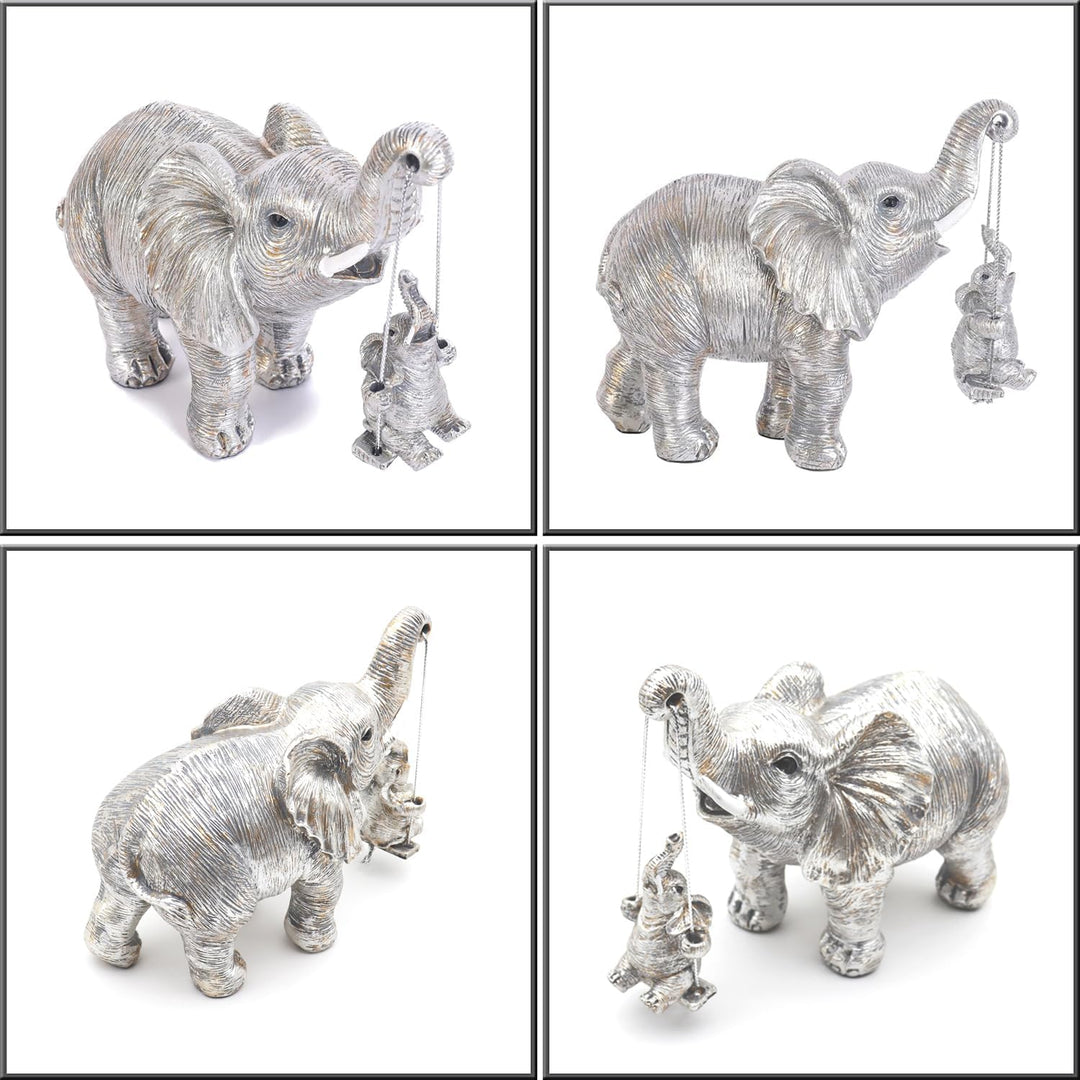 Elefanten Deko, Elefant Statue Figure, Mama Geschenk, Elefanten Skulptur bringt Glück, Gesundheit un