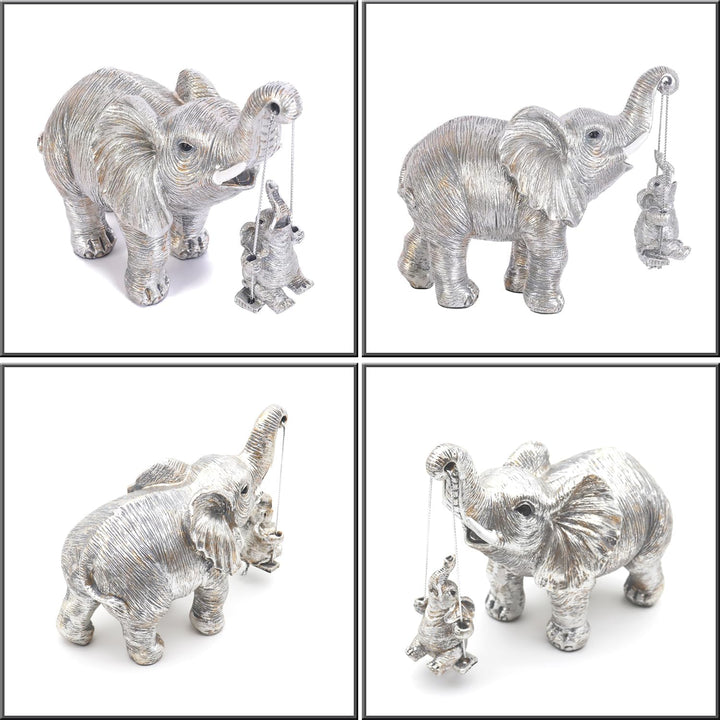 Elefanten Deko, Elefant Statue Figure, Mama Geschenk, Elefanten Skulptur bringt Glück, Gesundheit un