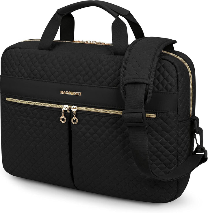 bagsmart Laptoptasche, 15,6-Zoll-Aktentasche für Frauen, grosse Laptoptasche, Computertasche, Büro,