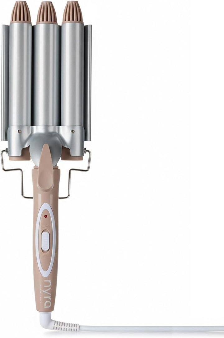 Nyra Lockenstab Home 3 Röhren, professioneller Lockenstab mit grossen Wellen, 2 Temperaturen (170 °C