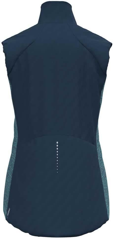 Odlo Damen Vest Run Easy S-thermic Laufweste S blue wing teal, S blue wing teal