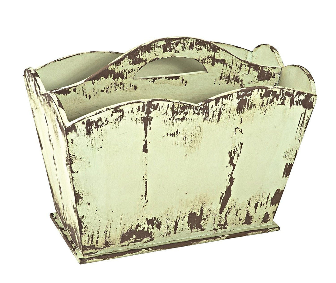 HAKU Möbel Zeitungsständer, Massivholz, vintage, B 45 x T 25 x H 35 cm Vintage 45 x 25 x 35 cm, Vint