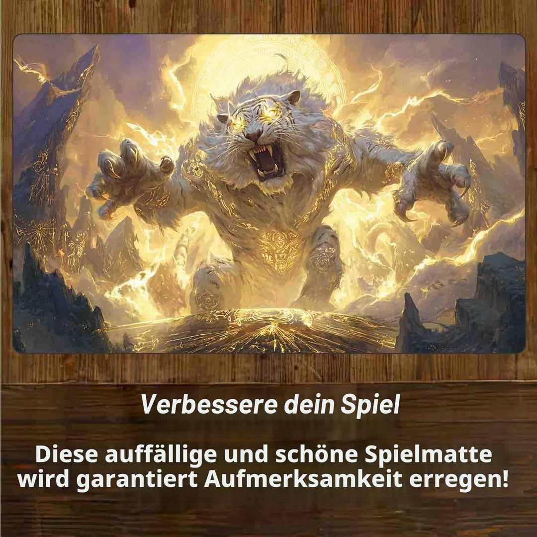 TCG MTG Spielmatte 24 × 14 - Premium-Spielmatte mit genähtem Rand mit glatter Stoffoberfläche und ru