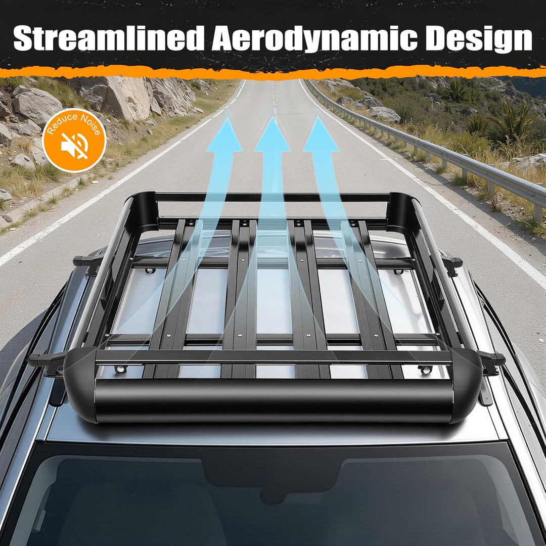 Dachkorb Auto Dachgepäckträger aus Aluminium Gross Dach Dachträger Schwarz Universal Gepäckträger Ge