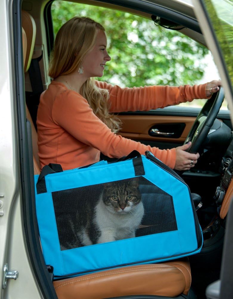 Pet Gear Signature Pet Sicherheitsträger und Autositz für kleine Hunde und Katzen Aqua, Aqua