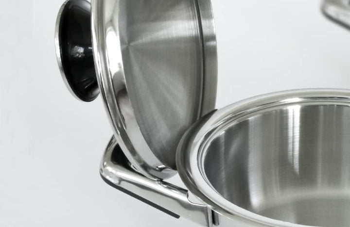 Töpfe Pfannen Bräter Collection, alle Herdarten + Induktion, hochwertiger 18/10 Edelstahl, Deckel mi
