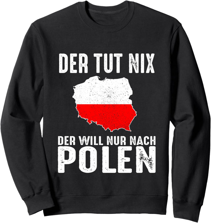 Polen Polisch Polska Urlaub Reise Sommer Kurwa Pole Polin Sweatshirt