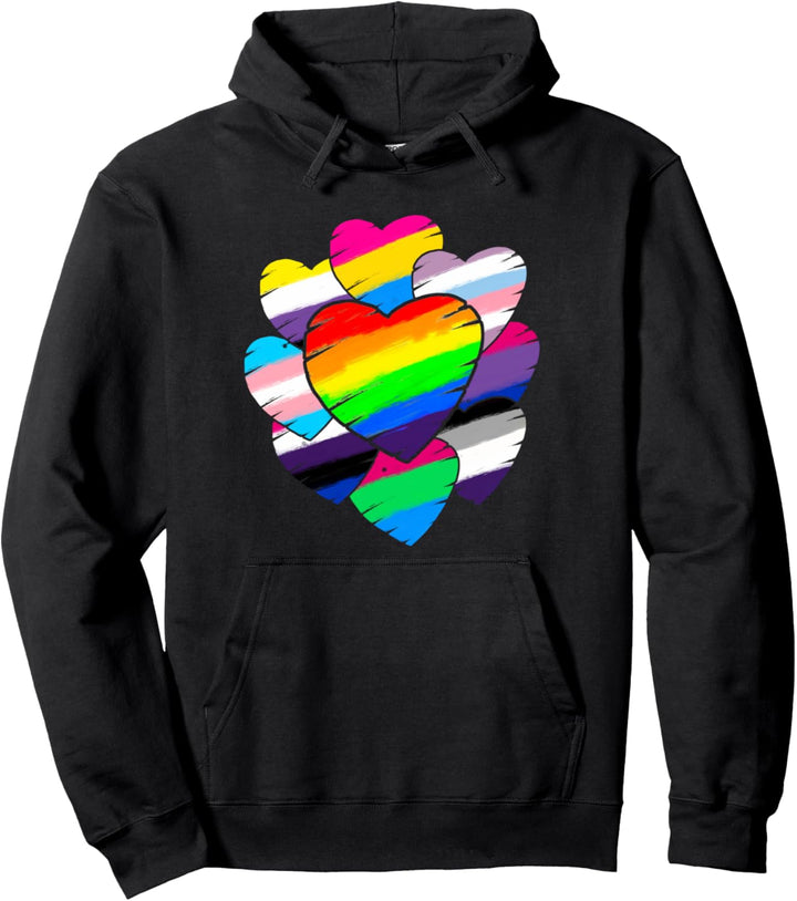 LGBT Lesben Gay Pride Hearts Shirt Regenbogen LGBT Pride Pullover Hoodie