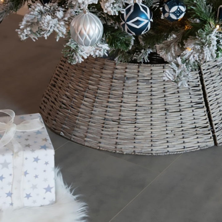 Weihnachtsbaumrock aus Weide 70x28cm - für Bäume bis 240 cm 1 Stück - Abdeckung Weihnachtsbaumstände