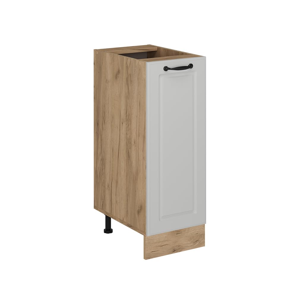 Vicco Apothekerschrank R-Line, Weiss Landhaus, 30 cm ohne Arbeitsplatte, zur freien Kombination inne