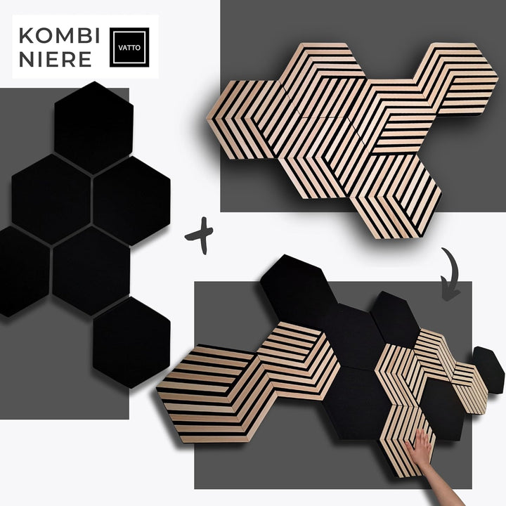 VATTO® Schallabsorber WAND panel - Ø32cm Schallschutzmatte Sound Absorber - Akustikplatten - SCHALLS