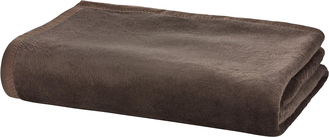 Moon Kuscheldecke Wohndecke Wolldecke XXL 220x240 Dunkelbraun