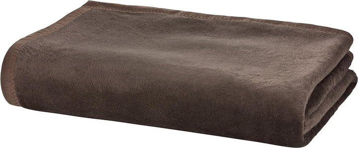 Moon Kuscheldecke Wohndecke Wolldecke XXL 220x240 Dunkelbraun