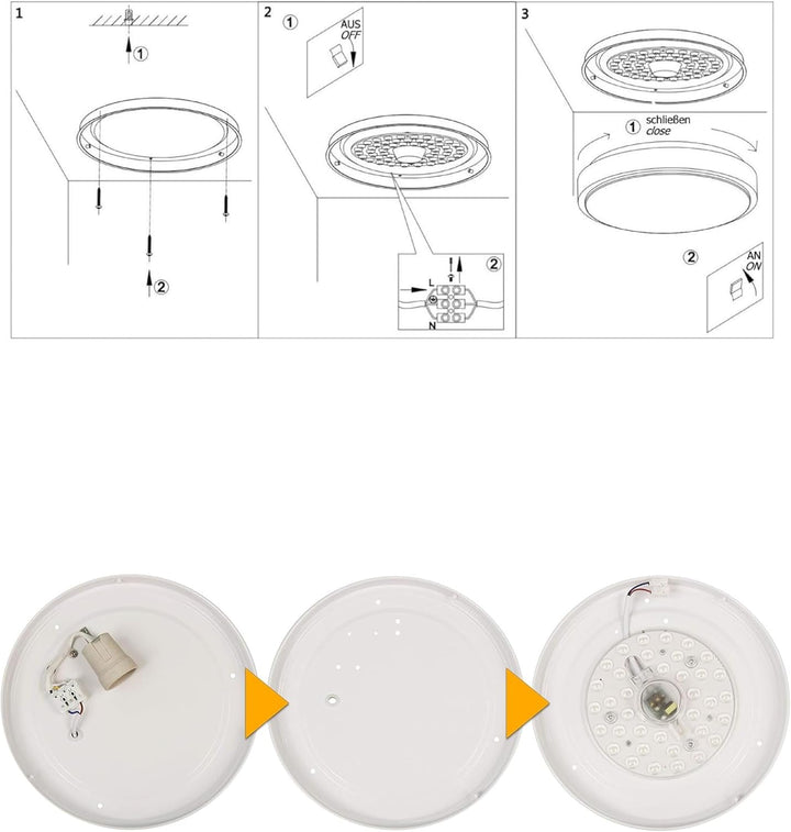 HAVA LED Modul 24W, Umrüstsatz, Magnethalterung, warmweiss 3000K