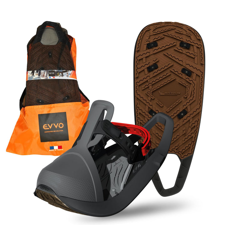 EVVO - TOREE - Schneeschuh Made in France mit Michelin® Biosourced90® genagelten Einlegesohlen, vers