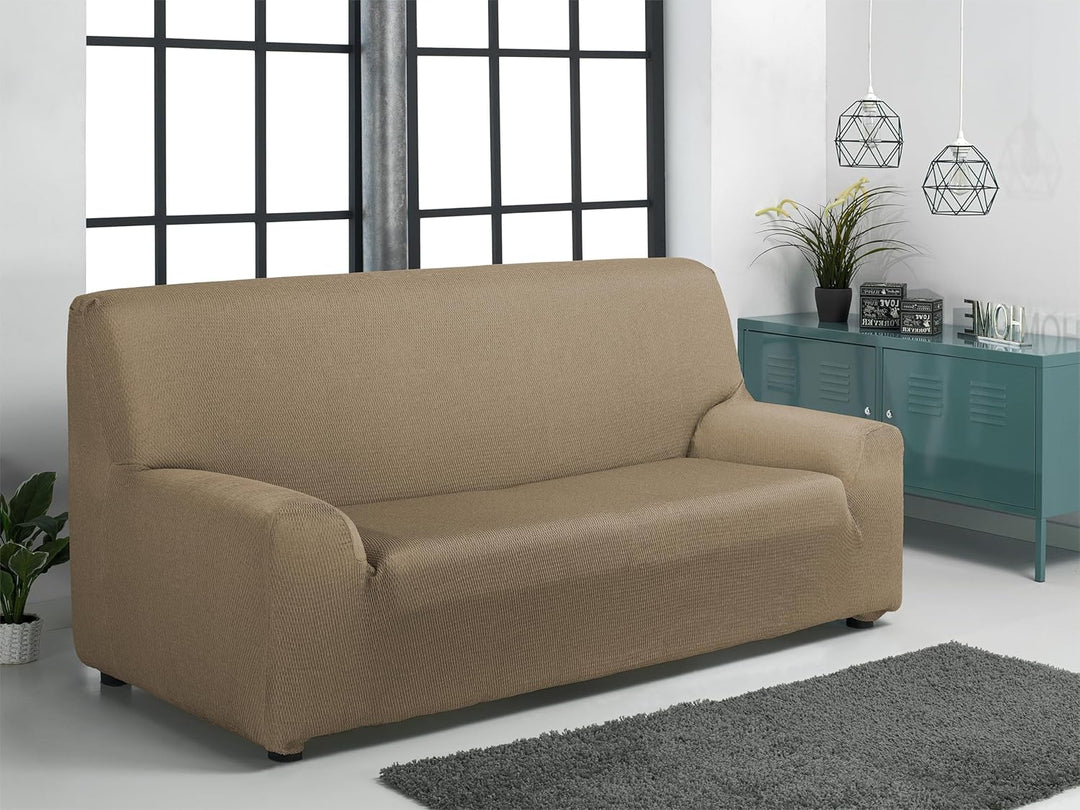 Martina Home Sofabezug 3 Plätze, Braun(Leather) 3 Sitzer (170 bis 220 cm) Braun(leather), 3 Sitzer (