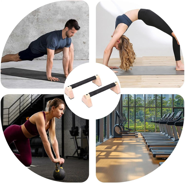 Liegestützstange, Parallettes Bars Liegestützgriffe für Boden, 2X Workout-Ausrüstung, Heim-Fitness-Z