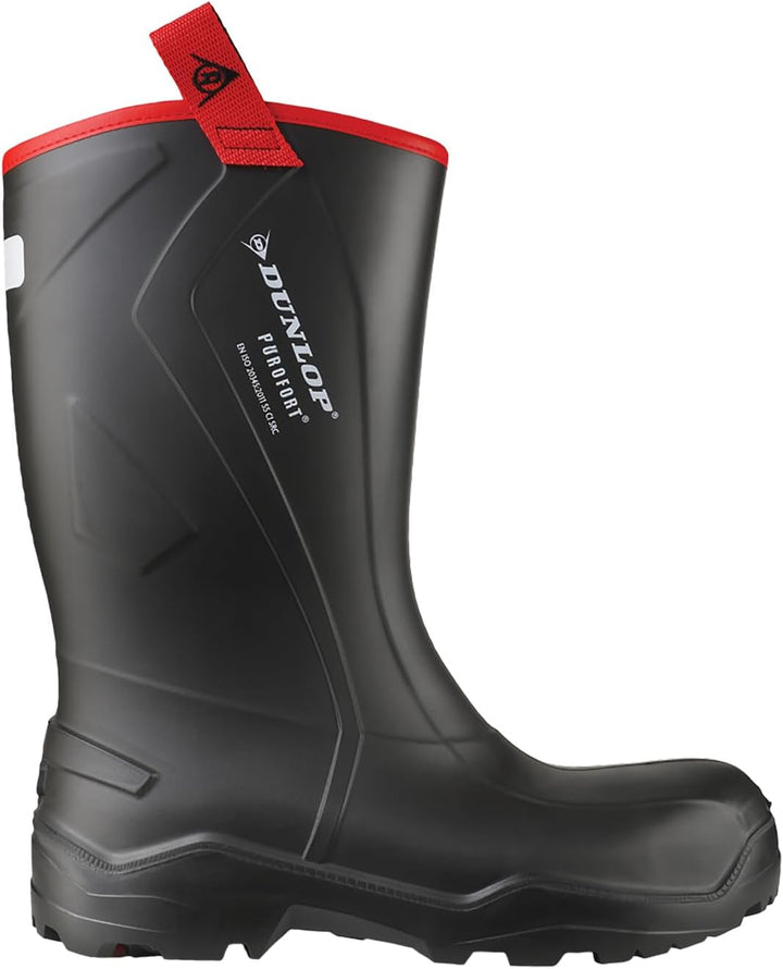 Dunlop Protective Footwear Purofort Rugged full safety Unisex-Erwachsene Gummistiefel, Schwarz 49/50