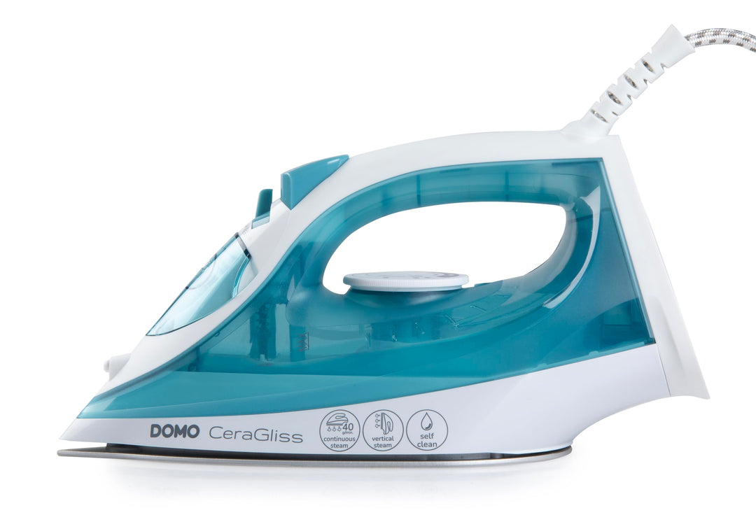 DOMO DO7060S Dampfbügeleisen CeraGliss - Selbstreinigungsfunktion - 320ml Wassertank - 40g/min Dampf