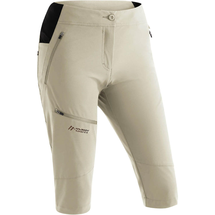 Maier Sports Damen Shorts Latit Capri Vario 40 Braun, 40 Braun