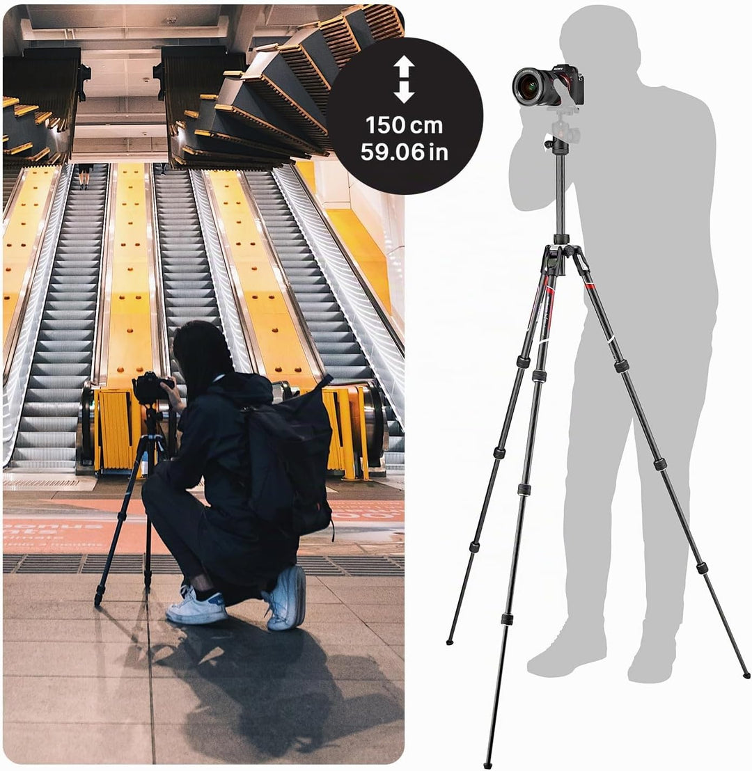 Manfrotto Befree Advanced Kamerastativ-Kit, mit Twist-Verschluss, tragbares und kompaktes Reisestati