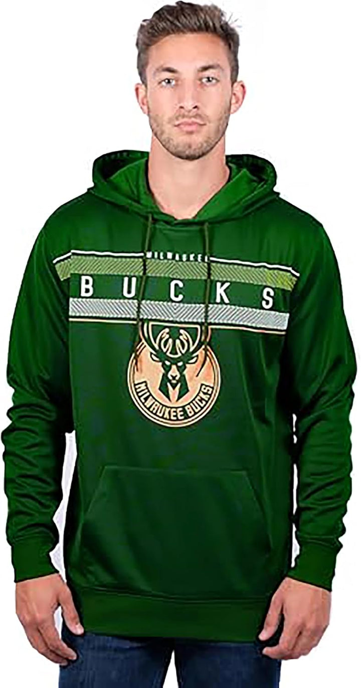 NBA Herren Fleece Hoodie Pullover Sweatshirt Poly Midtown, Herren, Midtown Hoodie XL Grün, XL Gr