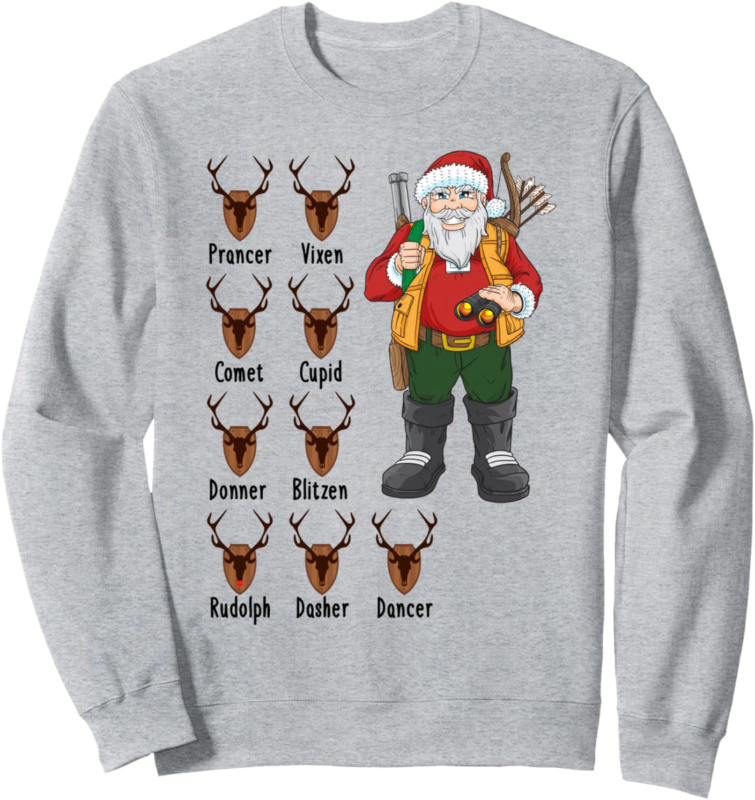 Lustiges Jäger Weihnachten Jagd Rentiere Geschenk Sweatshirt