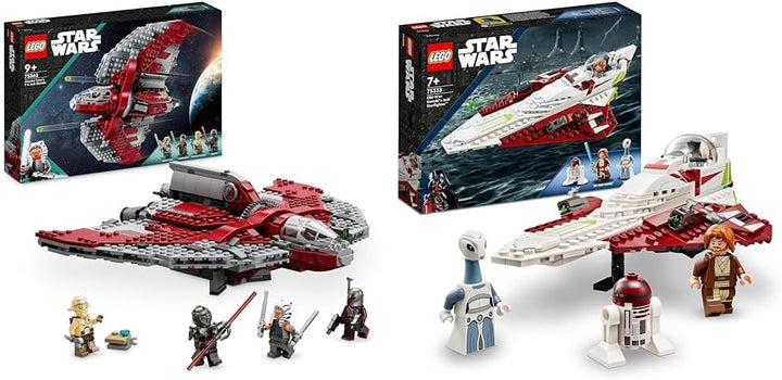 LEGO Star Wars Ahsoka Tanos T-6 Jedi Shuttle Set, baubares Raumschiff-Spielzeug & Star Wars Obi-Wan