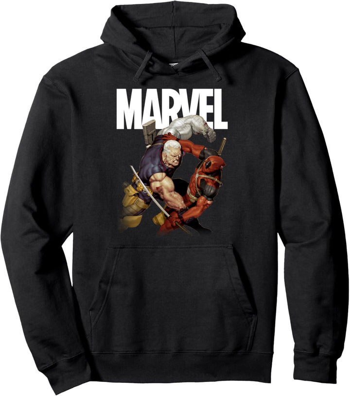 Marvel Deadpool Cable & Deadpool Fight Pullover Hoodie