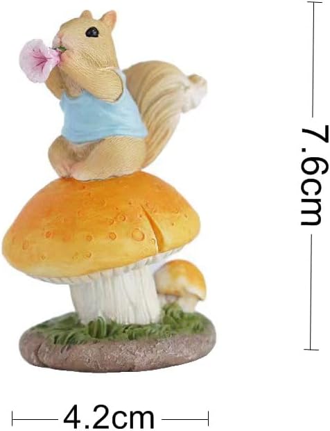 Miniatur Gartenfee Eichhörnchen Figurine- Hallo, Zeit aufzustehen Ein Neuer Tag, Ein Neuer Tag