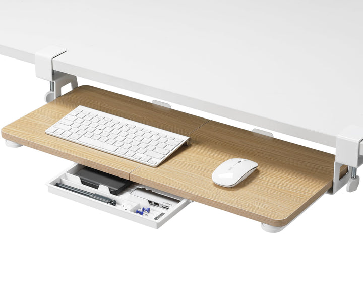 ETHU Tastaturablage unter dem Schreibtisch KBT68 (Eiche), Eiche