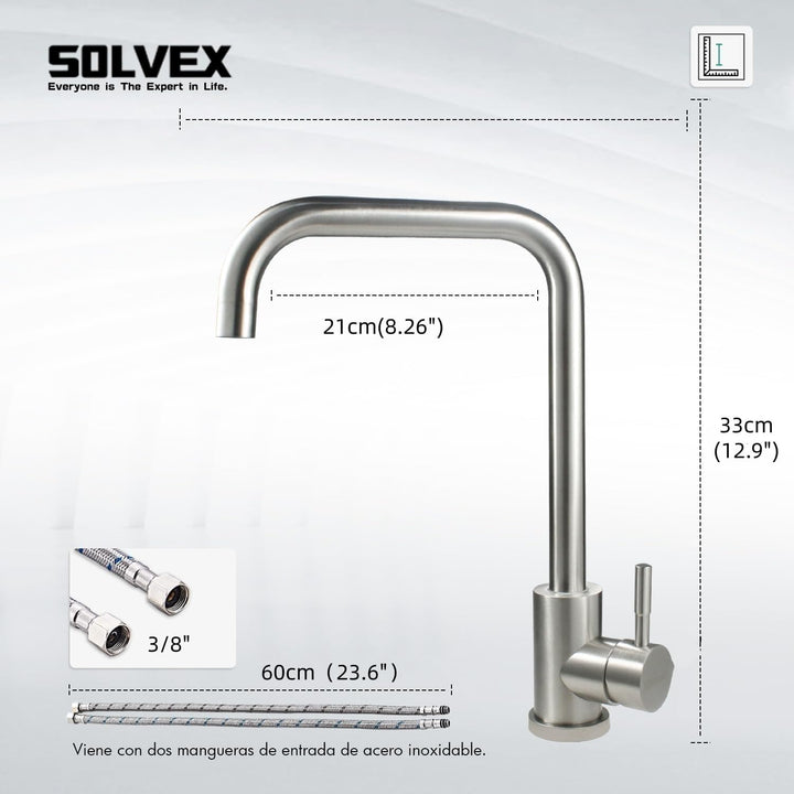 SOLVEX Mischbatterie Küche, Kitchen Faucet, Wasserhahn Küche, SP-10021 | kitchen tap, spülarmaturen