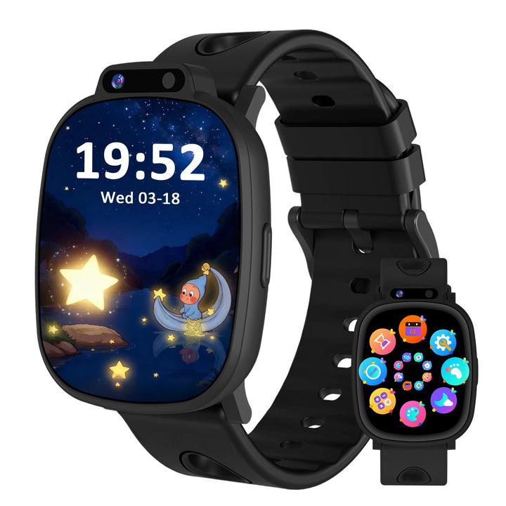 Smartwatch Kinder für Mädchen Jungen Geschenk mit 1,9" Gesicht 18 Spiel, Smart Watch Geburtstag Gesc