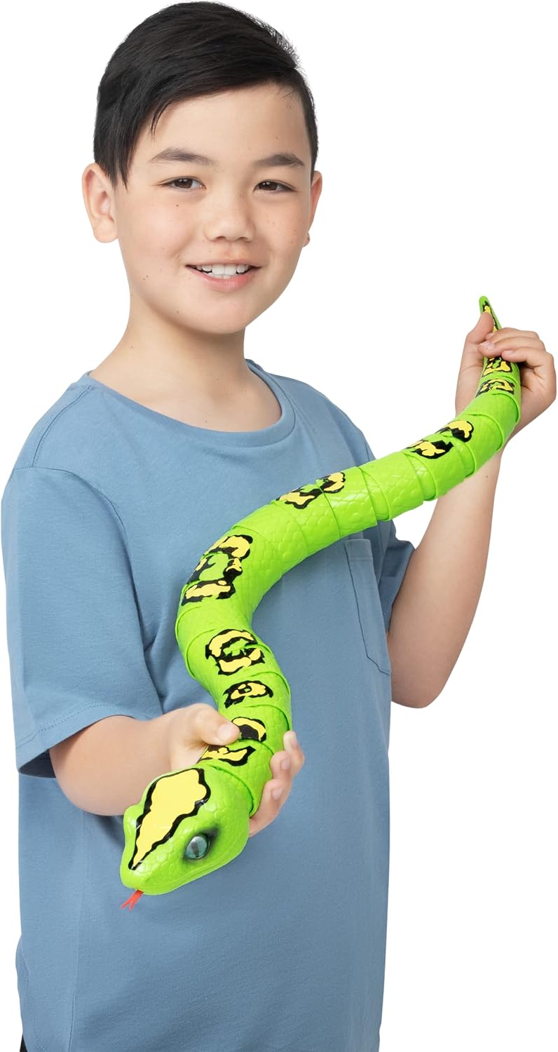 ROBO ALIVE König Python, Robotisches elektronisches Spielzeug Haustier, Ultra-Reale Bewegungen