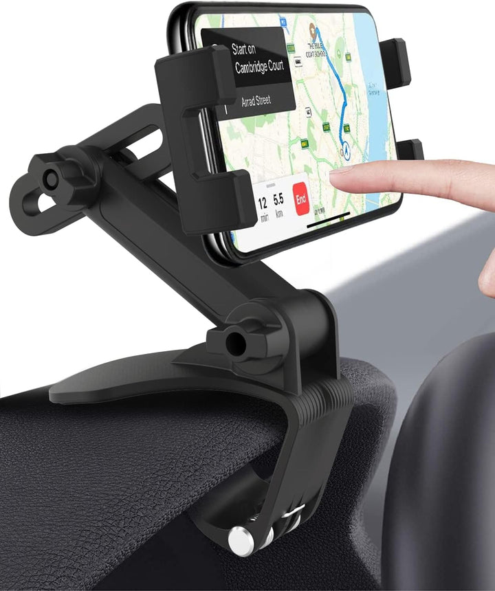 woleyi Armaturenbrett Clip Auto Handyhalterung, Universal KFZ Sonnenblende & Rückspiegel Tablet Hand