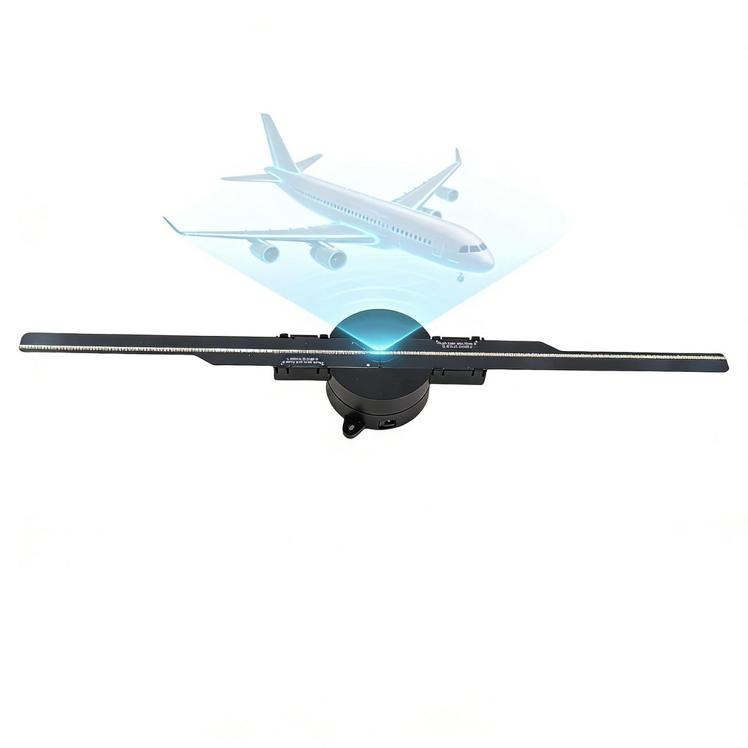 3D-Hologramm-Lüfter, Hologramm Projektor,16,5 Zoll 2000 X 224 WiFi-3D-Projektor,4 Blades Advertising