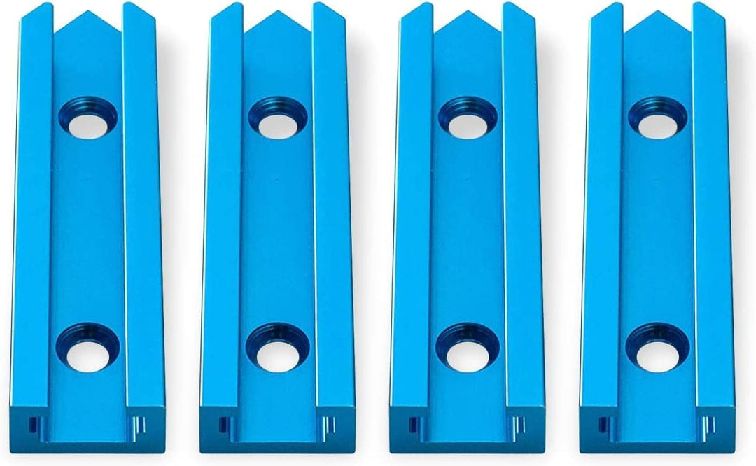 POWERTEC 71698V 7,6 cm T-Schienen-Kreuzungs-Set mit vorgebohrten Befestigungslöchern, für universell