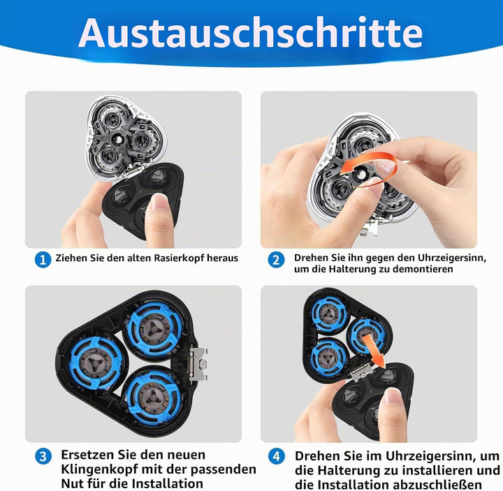 Scherkopf für Philips SH50 Series 5000/5070/5050/5080/5085, für Philips Serie 5000, AquaTouch, Power