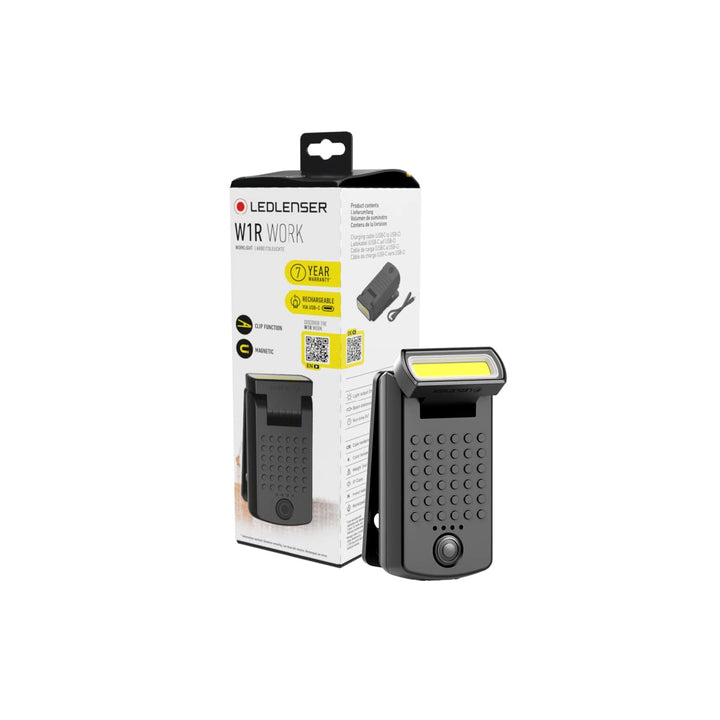 Ledlenser W1R Work Taschenlampe LED aufladbar | LED Lampe mit 220 Lumen | aufladbare Werkstattlampe