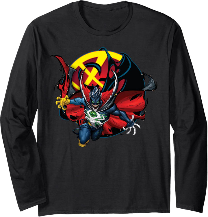 Marvel Doctor Strange Venom Mashup Portrait Logo Langarmshirt