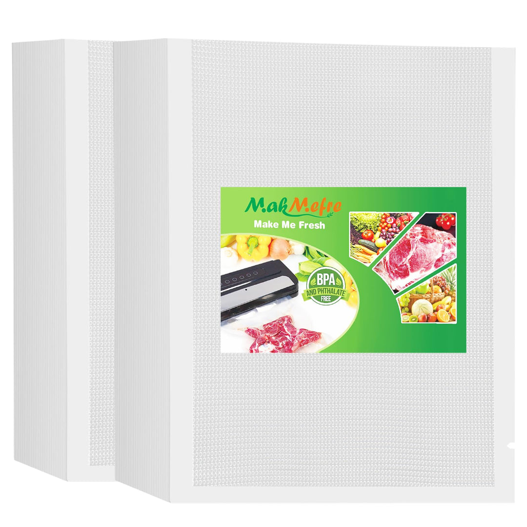 MakMeFre 200 Beutel 20x30cm Profi Vakuumbeutel Vakuumierbeutel für Alle Vakuumierer und Lebensmittel