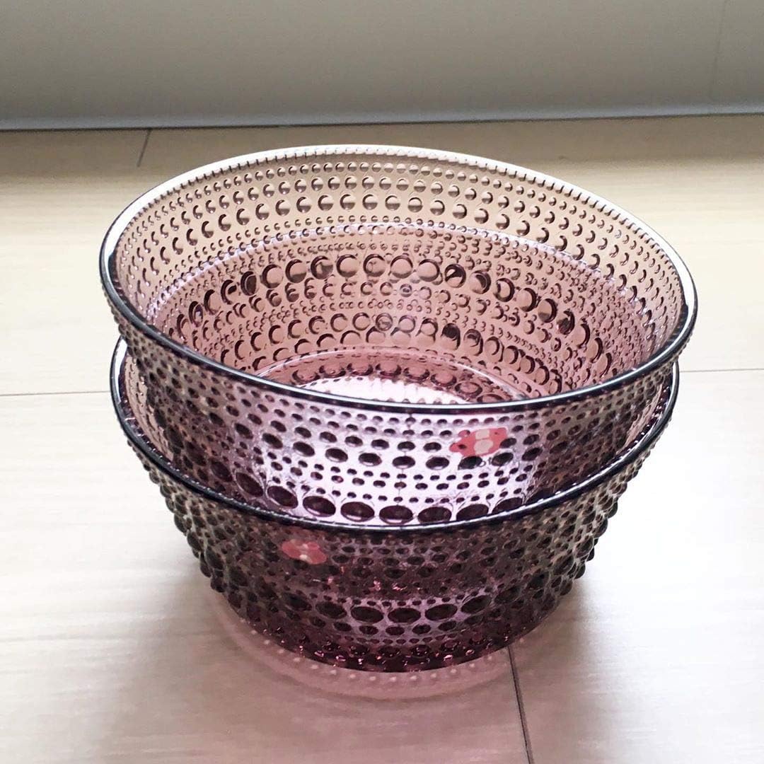 Iittala Kastehelmi Schale, Glas, 23 cl, Pflaume Lila Violett Purple Oiva Toikka
