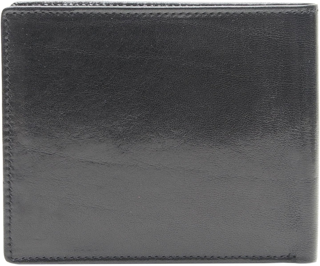 Esquire Toscana Geldbörse II Leder 12,5 cm Schwarz, Schwarz