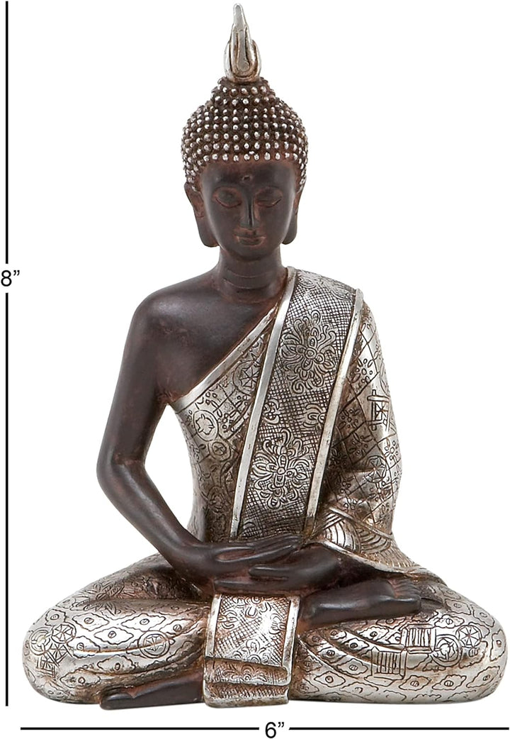 Deco 79 Polystein Skulptur, Kunststein, schwarz, SMALL Size SMALL SIZE Schwarz, SMALL SIZE Schwarz