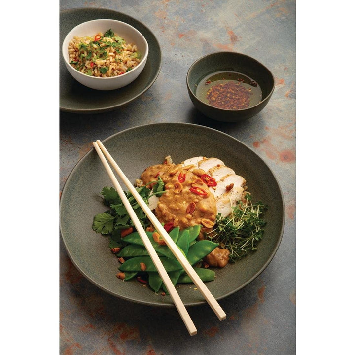 Olympia FC710 Build-A-Bowl Flache Schalen, Dunkelgrün, 19cm, 6 Stück 6 Stück Dunkelgrün, 6 Stück Dun